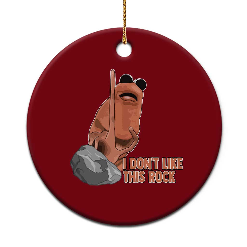 Funny Marcus The Worm Ceramic Ornament I Dont Like This Rock Meme TS11 1pc Red Print Your Wear