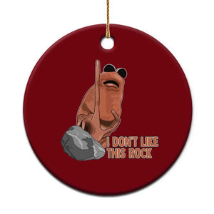 Funny Marcus The Worm Ceramic Ornament I Dont Like This Rock Meme TS11 1pc Red Print Your Wear