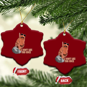 Funny Marcus The Worm Ceramic Ornament I Dont Like This Rock Meme TS11 Print Your Wear