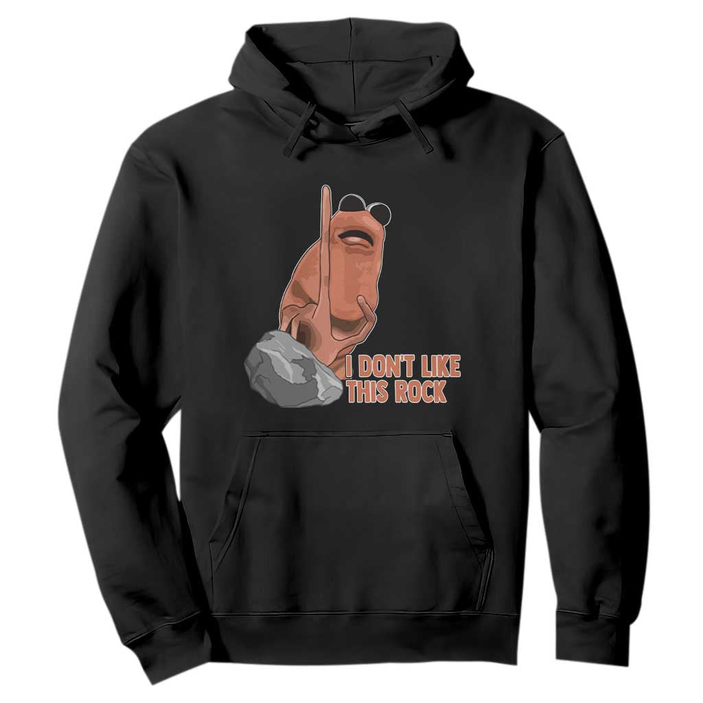 Funny Marcus The Worm Hoodie I Dont Like This Rock Meme - Print Your Wear