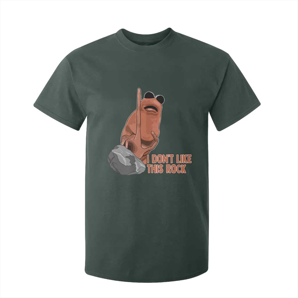 Funny Marcus The Worm T Shirt For Kid I Dont Like This Rock Meme TS11 Dark Forest Green Print Your Wear