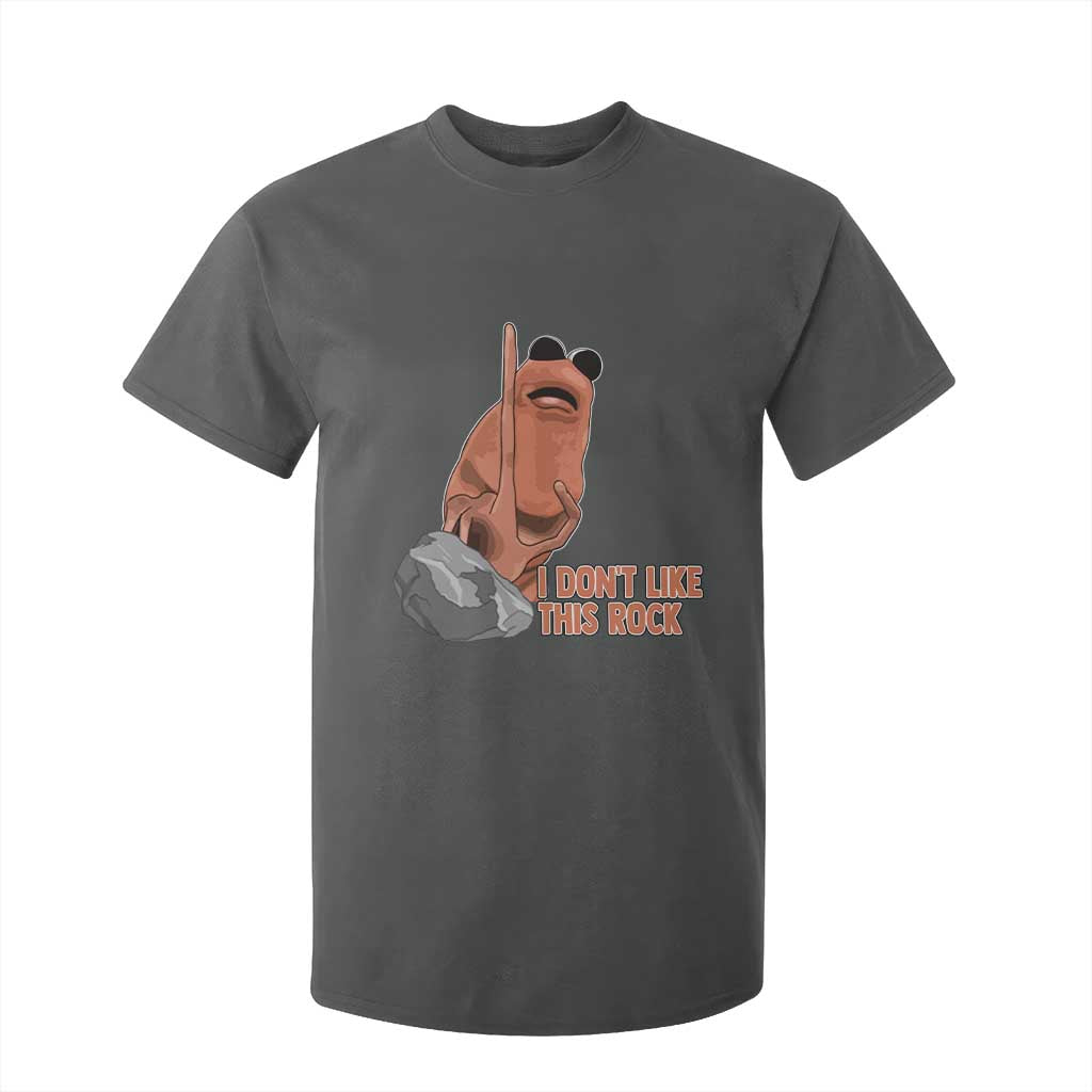Funny Marcus The Worm T Shirt For Kid I Dont Like This Rock Meme TS11 Dark Heather Print Your Wear