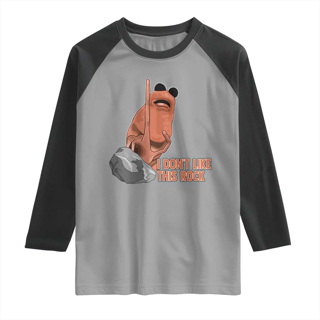 Funny Marcus The Worm Raglan Shirt I Dont Like This Rock Meme TS11 Sport Gray Black Print Your Wear