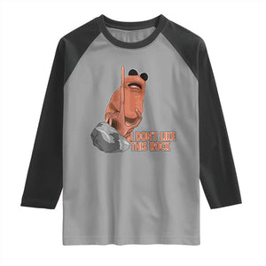 Funny Marcus The Worm Raglan Shirt I Dont Like This Rock Meme TS11 Sport Gray Black Print Your Wear