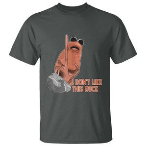 Funny Marcus The Worm T Shirt I Dont Like This Rock Meme TS11 Dark Heather Print Your Wear