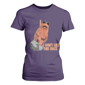 Funny Marcus The Worm T Shirt For Women I Dont Like This Rock Meme TS11 Purple Print Your Wear