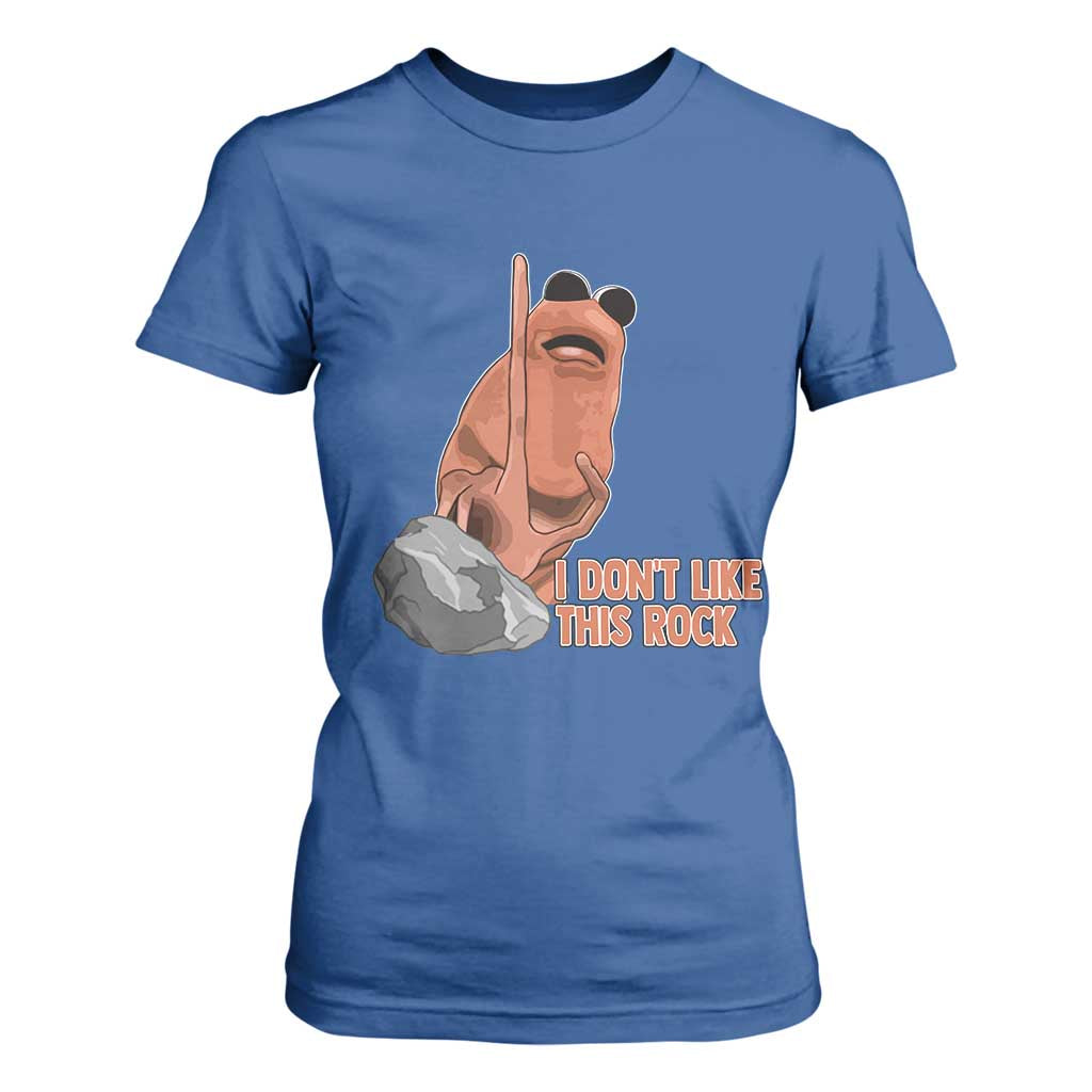 Funny Marcus The Worm T Shirt For Women I Dont Like This Rock Meme TS11 Royal Blue Print Your Wear