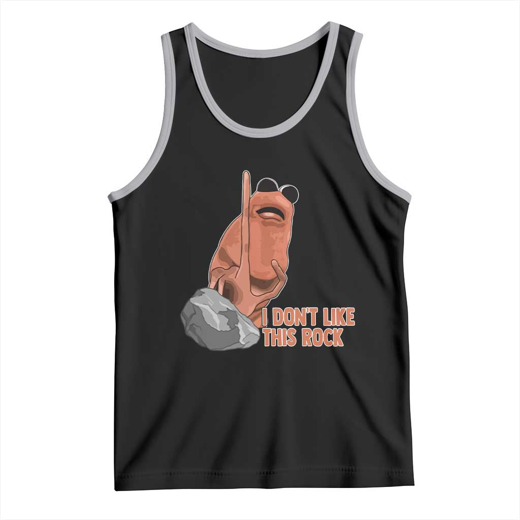 Funny Marcus The Worm Tank Top I Dont Like This Rock Meme TS11 Black Athletic Heather Print Your Wear