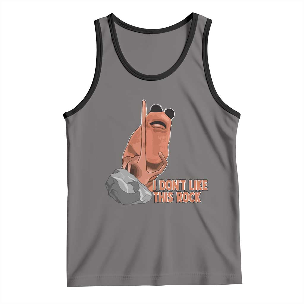 Funny Marcus The Worm Tank Top I Dont Like This Rock Meme TS11 Deep Heather Black Print Your Wear