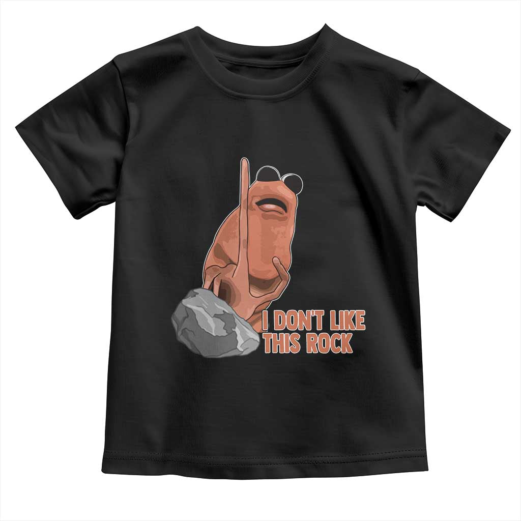 Funny Marcus The Worm Toddler T Shirt I Dont Like This Rock Meme TS11 Black Print Your Wear
