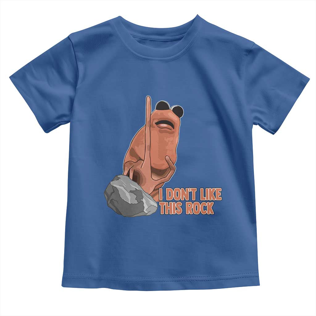 Funny Marcus The Worm Toddler T Shirt I Dont Like This Rock Meme TS11 Royal Blue Print Your Wear