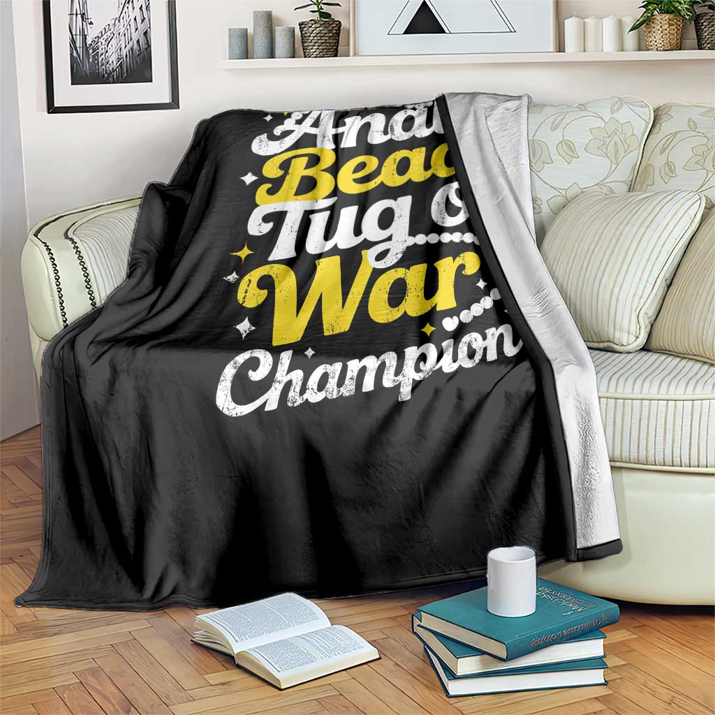 Funny Anal Bead Tug O War Throw Blanket Inappropriate Adult Humor Weird Cringe TS11 Print Your Wear