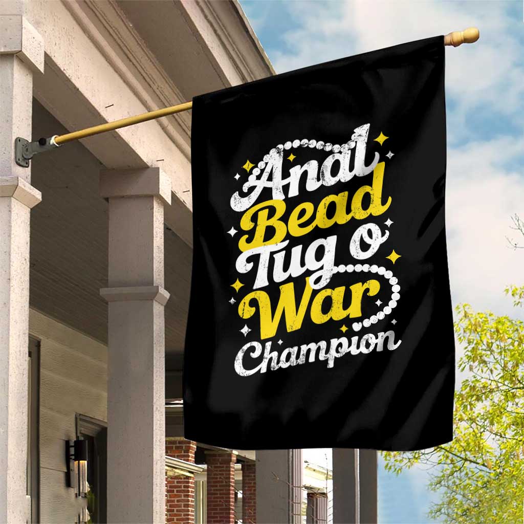 Funny Anal Bead Tug O War Garden Flag Inappropriate Adult Humor Weird Cringe TS11 Print Your Wear