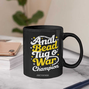 Funny Anal Bead Tug O War Coffee Mug Inappropriate Adult Humor Weird Cringe TS11 Print Your Wear