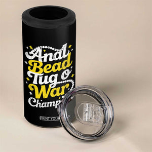 Funny Anal Bead Tug O War 4 in 1 Can Cooler Tumbler Inappropriate Adult Humor Weird Cringe TS11 Print Your Wear