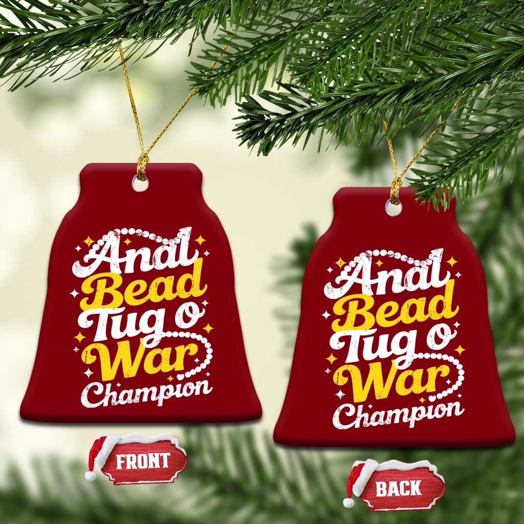 Funny Anal Bead Tug O War Ceramic Ornament Inappropriate Adult Humor Weird Cringe TS11 Print Your Wear