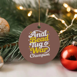 Funny Anal Bead Tug O War Ceramic Ornament Inappropriate Adult Humor Weird Cringe TS11 1pc Mocha Print Your Wear