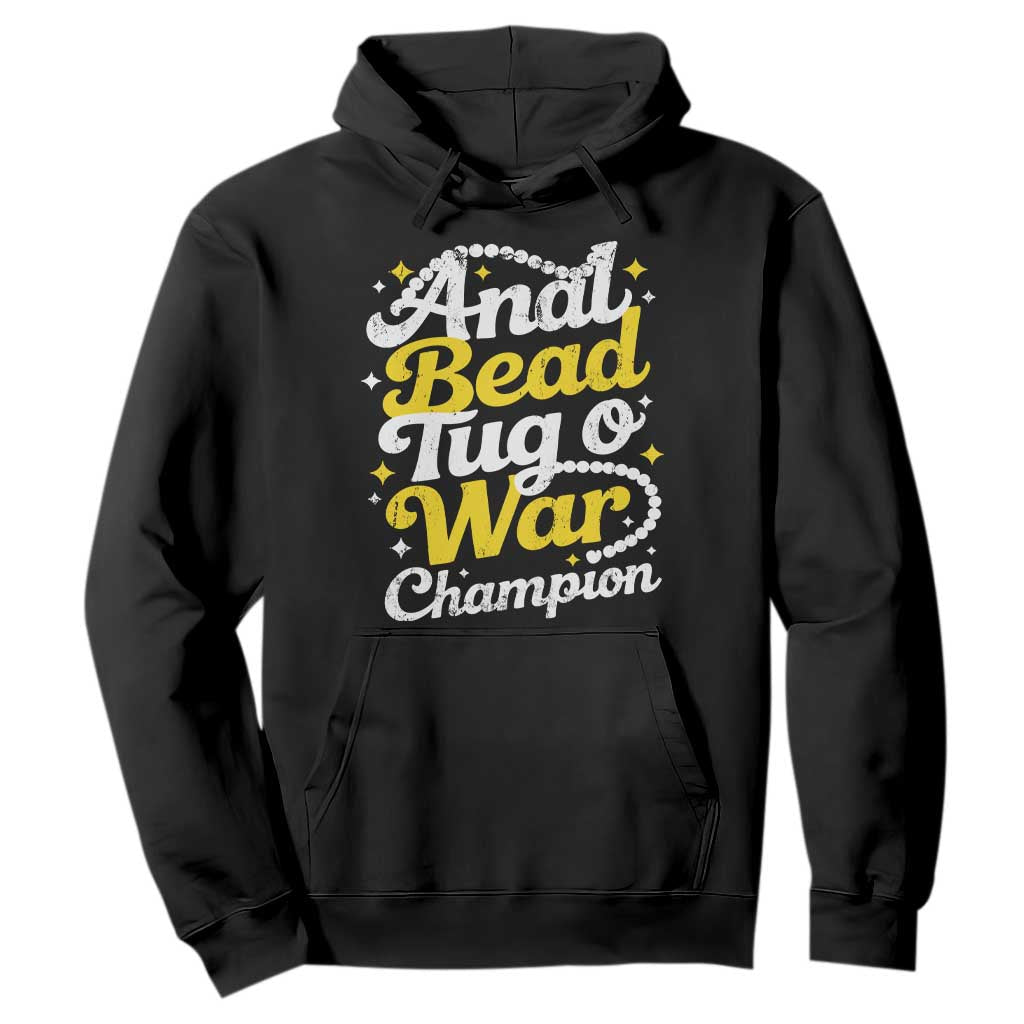 Funny Anal Bead Tug O War Hoodie Inappropriate Adult Humor Weird Cringe - Print Your Wear