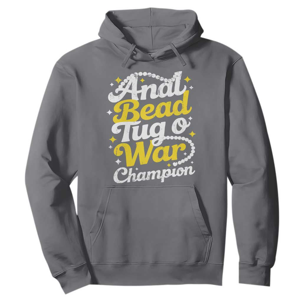 Funny Anal Bead Tug O War Hoodie Inappropriate Adult Humor Weird Cringe TS11 Charcoal Print Your Wear