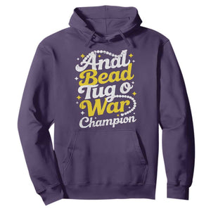 Funny Anal Bead Tug O War Hoodie Inappropriate Adult Humor Weird Cringe TS11 Purple Print Your Wear