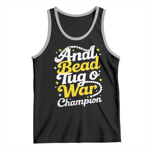 Funny Anal Bead Tug O War Tank Top Inappropriate Adult Humor Weird Cringe TS11 Black Athletic Heather Print Your Wear