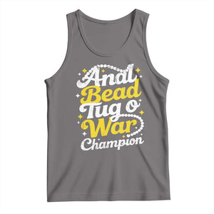 Funny Anal Bead Tug O War Tank Top Inappropriate Adult Humor Weird Cringe TS11 Deep Heather Print Your Wear