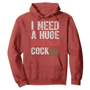 I Need A Huge Christmas Cocktail Hoodie Funny Adult Humor Xmas Party Drinking TS11 Red Print Your Wear