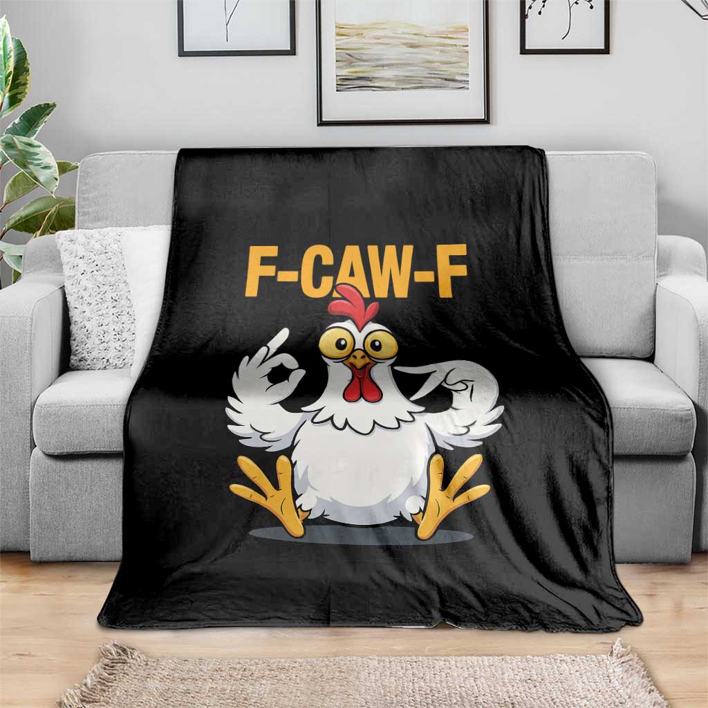 Funny F Caw F 67 Meme Throw Blanket Cartoon Chicken Poultry Humor TS11 Print Your Wear