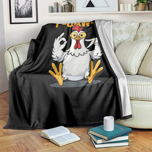 Funny F Caw F 67 Meme Throw Blanket Cartoon Chicken Poultry Humor TS11 Print Your Wear