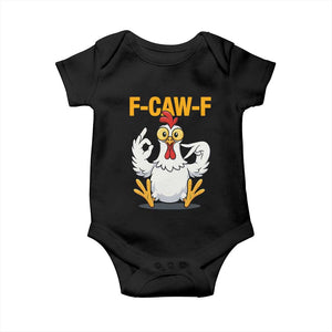 Funny F Caw F 67 Meme Baby Onesie Cartoon Chicken Poultry Humor TS11 Black Print Your Wear