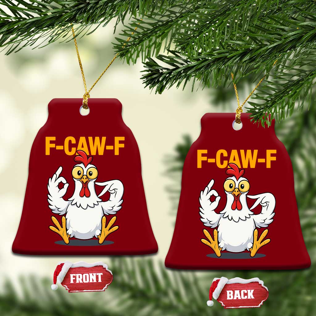 Funny F Caw F 67 Meme Ceramic Ornament Cartoon Chicken Poultry Humor TS11 Print Your Wear