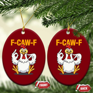 Funny F Caw F 67 Meme Ceramic Ornament Cartoon Chicken Poultry Humor TS11 Print Your Wear