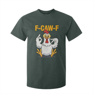 Funny F Caw F 67 Meme T Shirt For Kid Cartoon Chicken Poultry Humor TS11 Dark Forest Green Print Your Wear