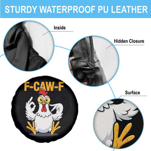 Funny F Caw F 67 Meme Spare Tire Cover Cartoon Chicken Poultry Humor TS11 Print Your Wear