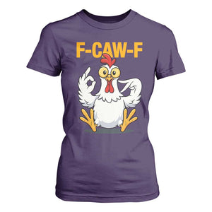 Funny F Caw F 67 Meme T Shirt For Women Cartoon Chicken Poultry Humor TS11 Purple Print Your Wear
