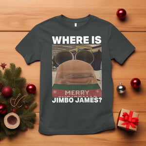 Funny Marcus The Worm Christmas T Shirt Where Is Jimbo James Xmas Ugly Sweater TS11 Dark Heather Print Your Wear