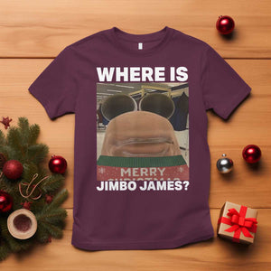 Funny Marcus The Worm Christmas T Shirt Where Is Jimbo James Xmas Ugly Sweater TS11 Maroon Print Your Wear