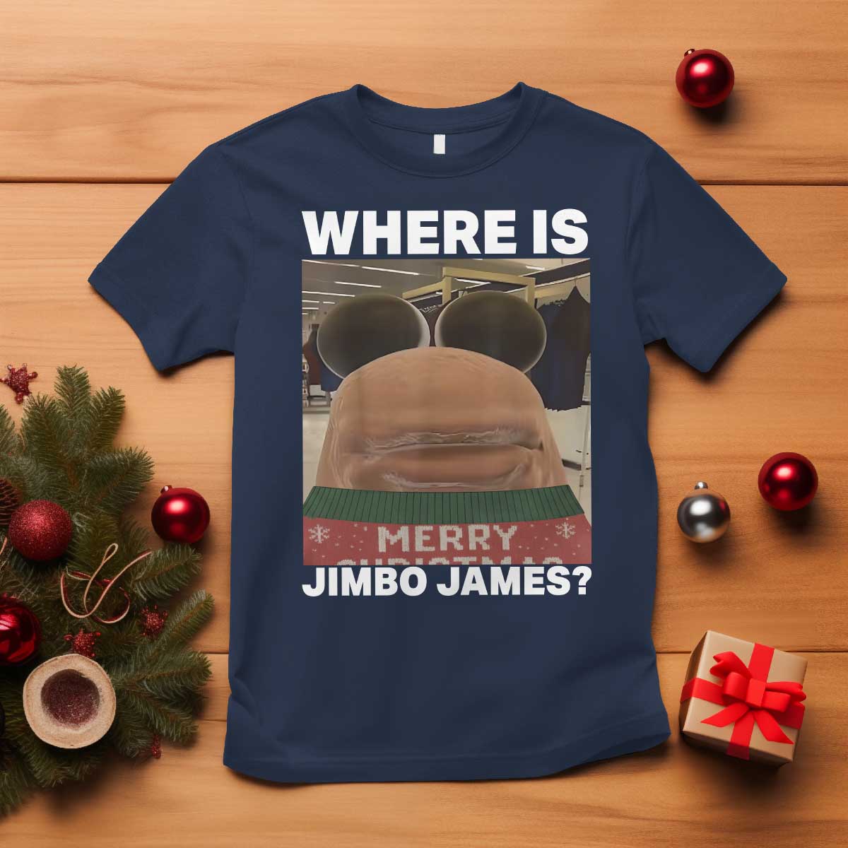 Funny Marcus The Worm Christmas T Shirt Where Is Jimbo James Xmas Ugly Sweater TS11 Navy Print Your Wear