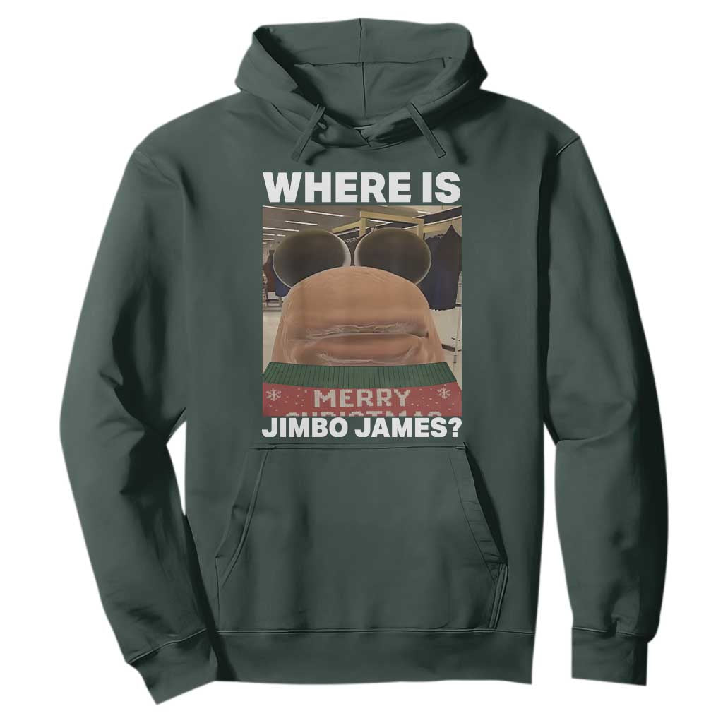 Funny Marcus The Worm Christmas Hoodie Where Is Jimbo James Xmas Ugly Sweater TS11 Dark Forest Green Print Your Wear