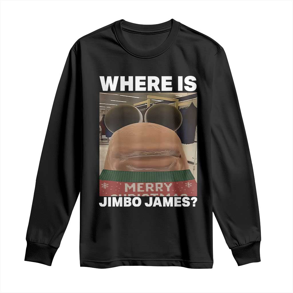 Funny Marcus The Worm Christmas Long Sleeve Shirt Where Is Jimbo James Xmas Ugly Sweater TS11 Black Print Your Wear