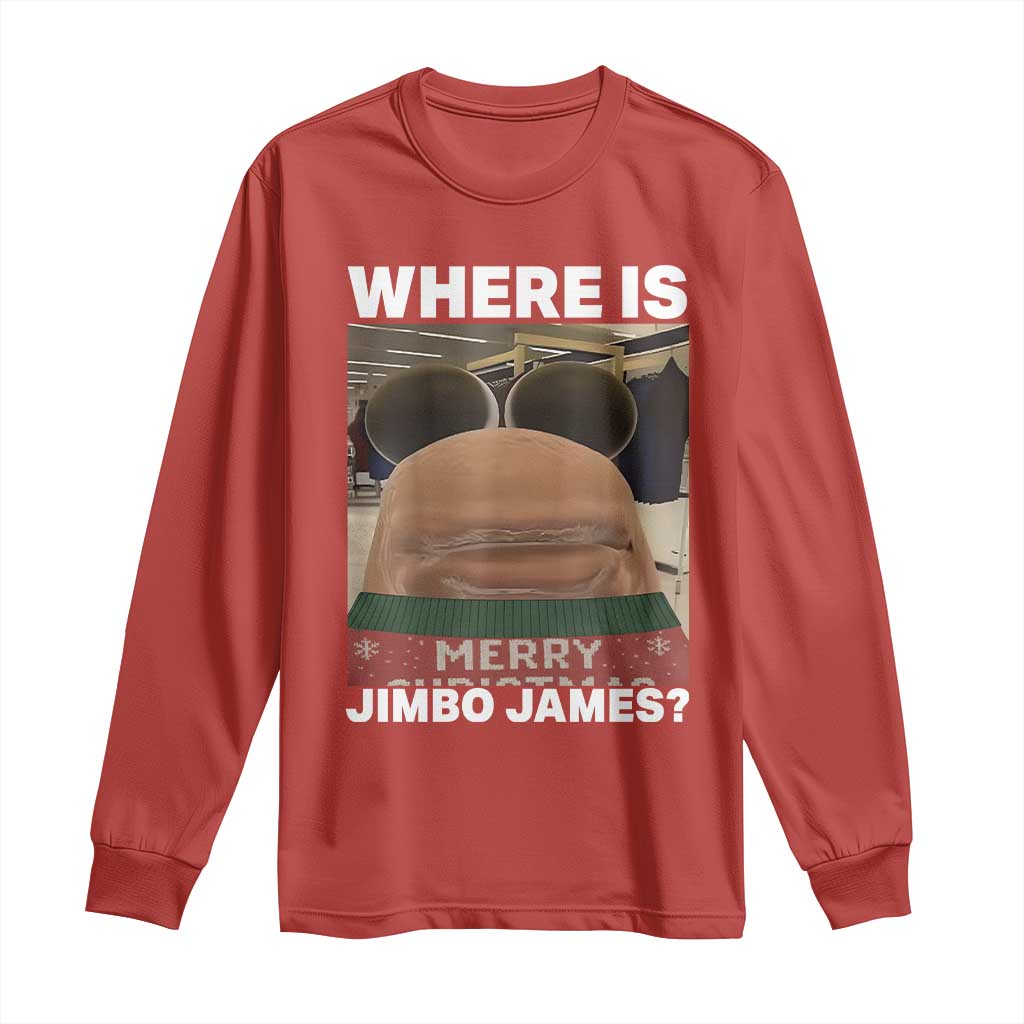 Funny Marcus The Worm Christmas Long Sleeve Shirt Where Is Jimbo James Xmas Ugly Sweater TS11 Red Print Your Wear