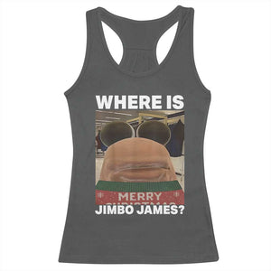 Funny Marcus The Worm Christmas Racerback Tank Top Where Is Jimbo James Xmas Ugly Sweater TS11 Dark Heather Print Your Wear