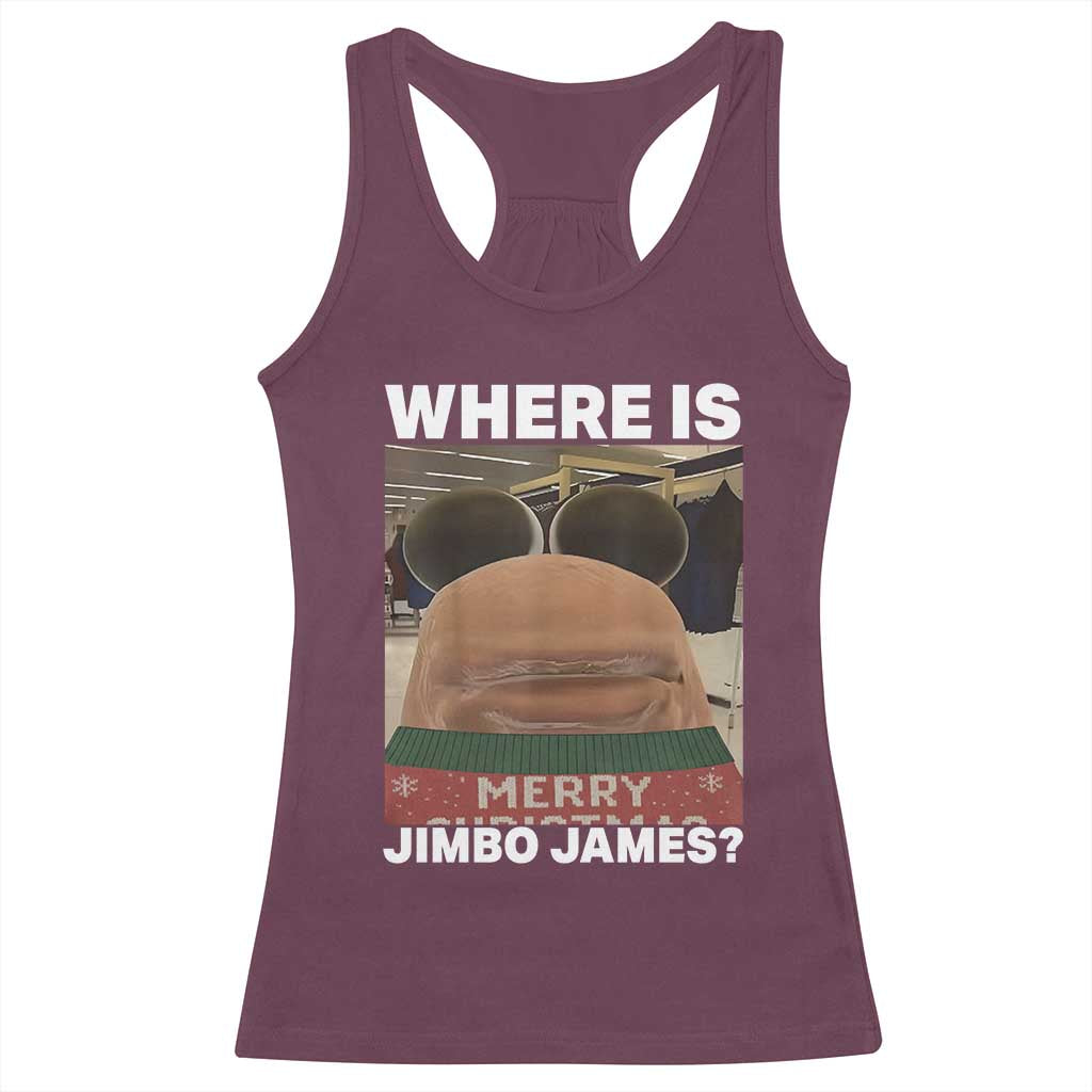 Funny Marcus The Worm Christmas Racerback Tank Top Where Is Jimbo James Xmas Ugly Sweater TS11 Maroon Print Your Wear