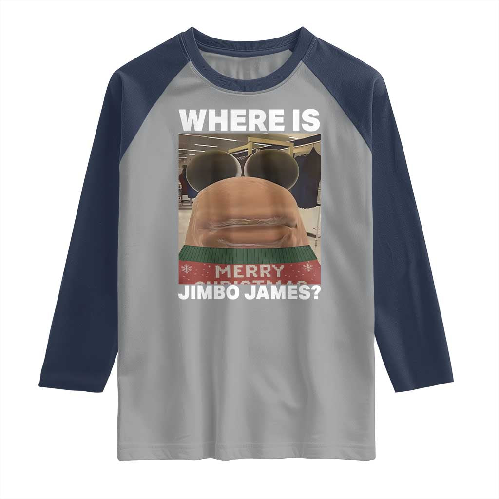 Funny Marcus The Worm Christmas Raglan Shirt Where Is Jimbo James Xmas Ugly Sweater TS11 Sport Gray Navy Print Your Wear