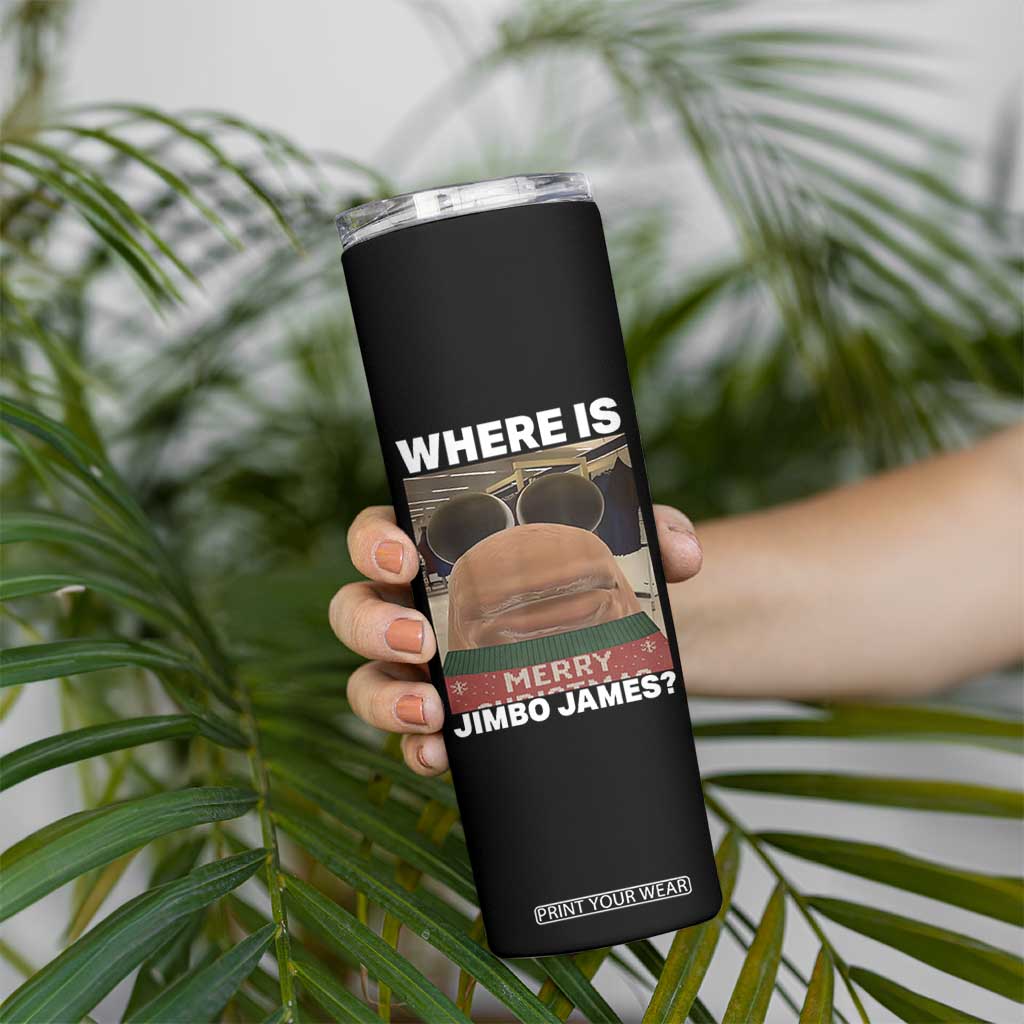 Funny Marcus The Worm Christmas Skinny Tumbler Where Is Jimbo James Xmas Ugly Sweater TS11 Print Your Wear