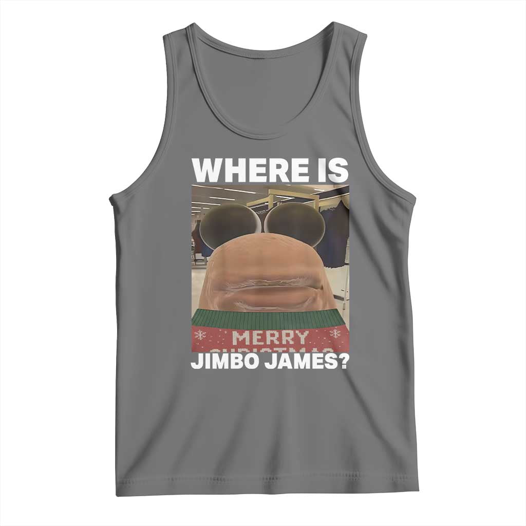 Funny Marcus The Worm Christmas Tank Top Where Is Jimbo James Xmas Ugly Sweater TS11 Black Heather Print Your Wear