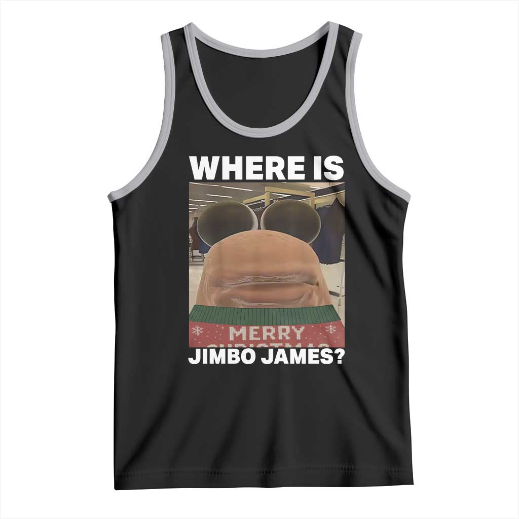 Funny Marcus The Worm Christmas Tank Top Where Is Jimbo James Xmas Ugly Sweater TS11 Black Athletic Heather Print Your Wear