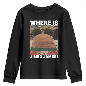 Funny Marcus The Worm Christmas Youth Sweatshirt Where Is Jimbo James Xmas Ugly Sweater TS11 Black Print Your Wear