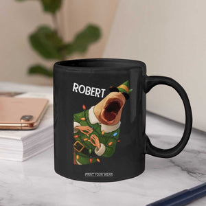 Funny Christmas Marcus The Worm Robert Xmas Elf Coffee Mug TS11 Print Your Wear