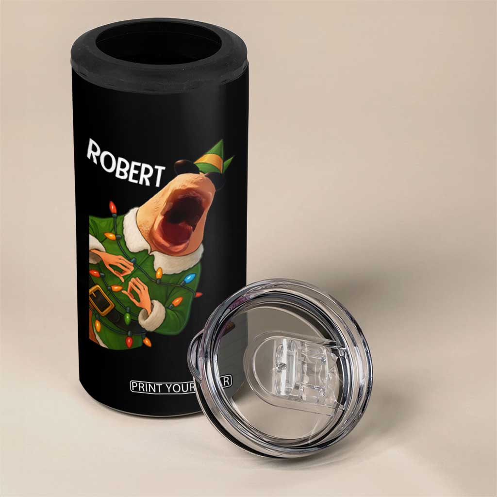 Funny Christmas Marcus The Worm Robert Xmas Elf 4 in 1 Can Cooler Tumbler TS11 Print Your Wear